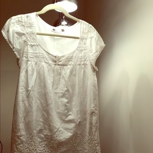 White cotton shirt size M - new