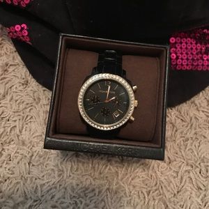 Black and Gold Michael Kors Watch