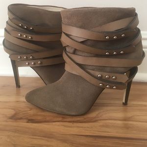 Joe's Jeans-Taupe Leather Booties