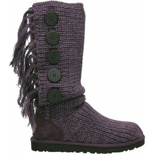 Ugg purple fringe classic cardy boots