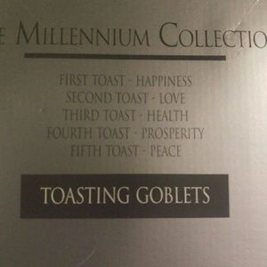 Waterford Millennium Toasting Goblets Love NIB