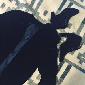 Rich Black Velvet Blazer