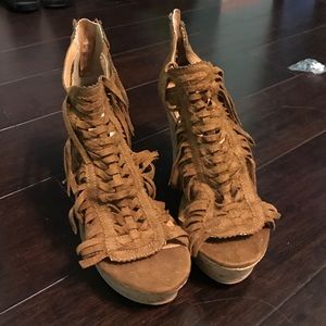 Wedges never worn size 6