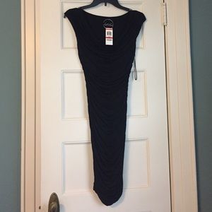 Black Ruched Dress