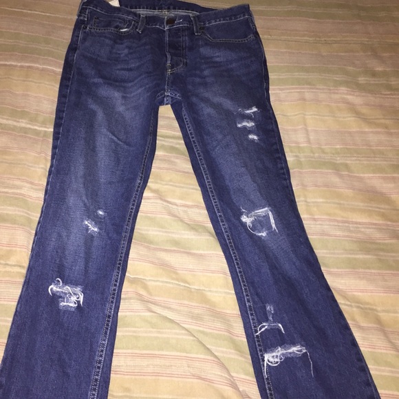 Custom distressed Hollister Jeans - Picture 1 of 4