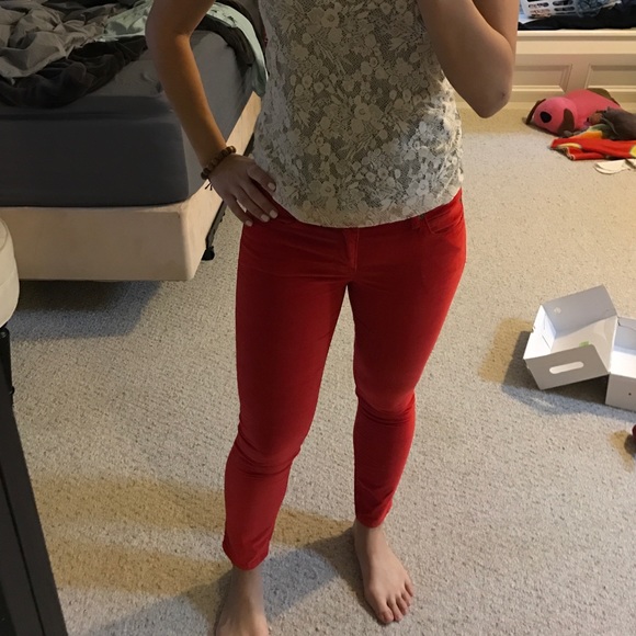 Red corduroy legging Jean from GAP