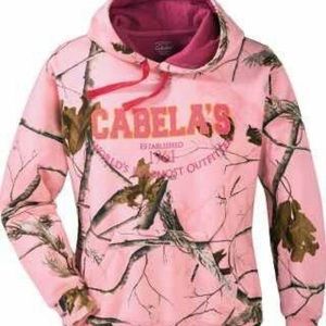 Cabela's pink Camo Hoodie