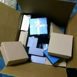 SOLD.        49 assorted jewelry boxes
