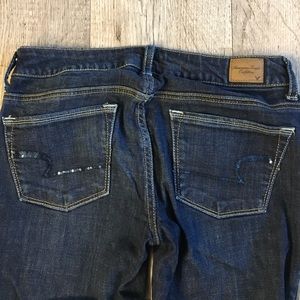American Eagle Outfitters Sequin pocket jeans.  6L