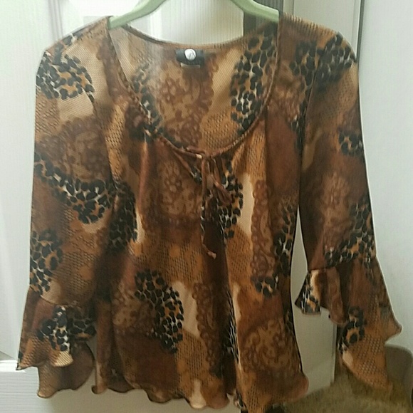 Animal and designed blouse