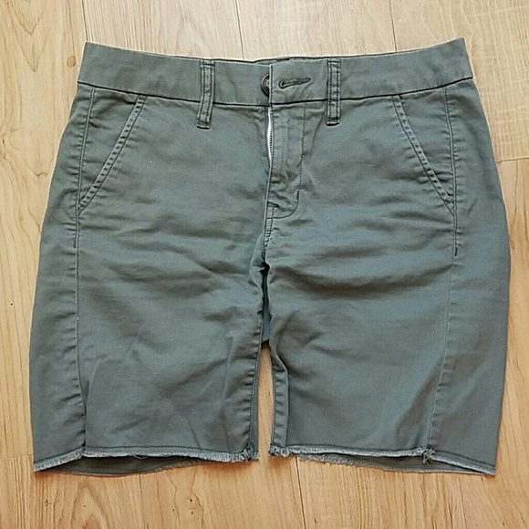 American Eagle Army Green Bermuda Shorts
