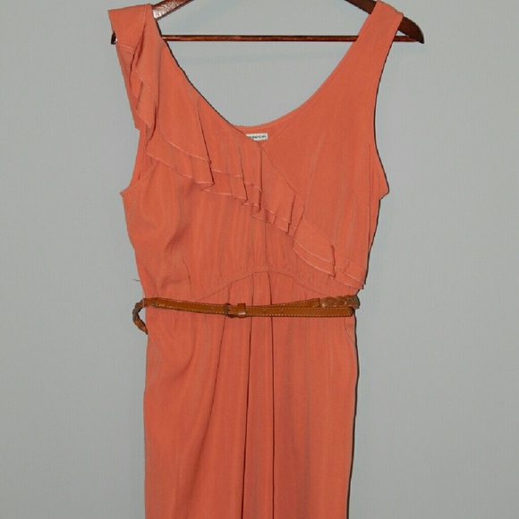 Maurice's Coral Ruffle Dress