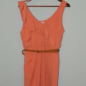 Maurice's Coral Ruffle Dress