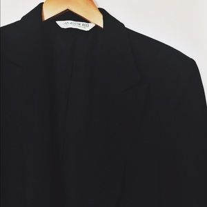 Oversized Black Wool Blazer