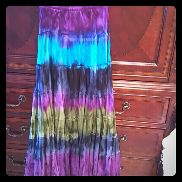 Gypsy skirt/strapless dress