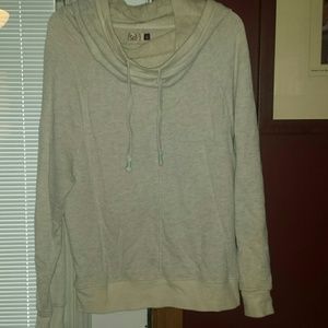 wide collared cream sweater