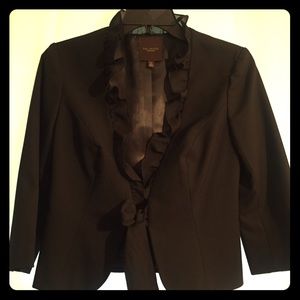 Ruffled blazer