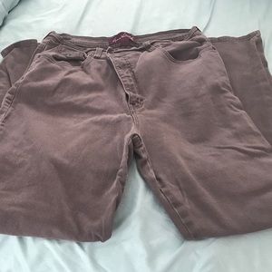 Gray jeans and bonus brown and olive jeans bundle