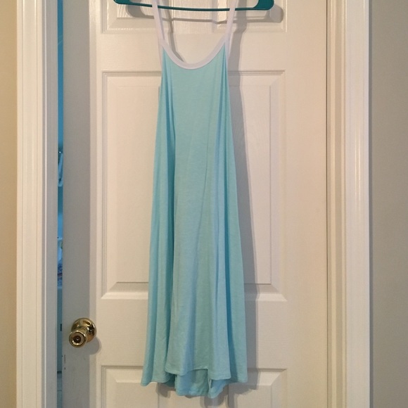 Powder blue anthroplogie cross back dress