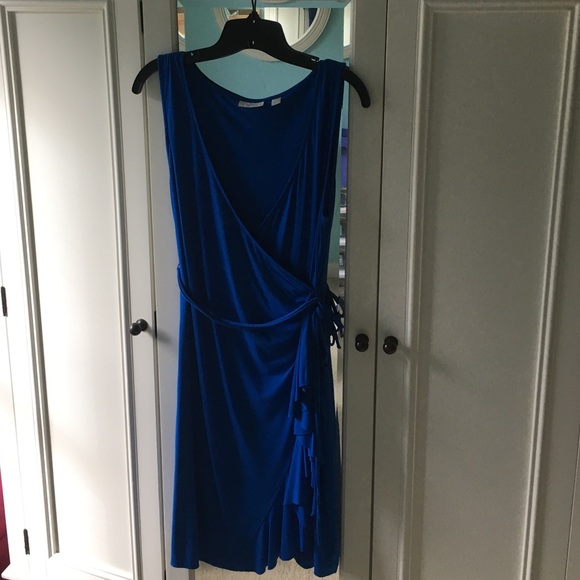 Blue Sleveless Dress--Wear to Work or Church