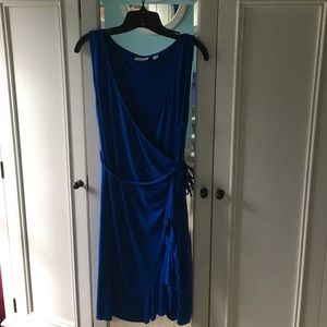 Blue Sleveless Dress--Wear to Work or Church