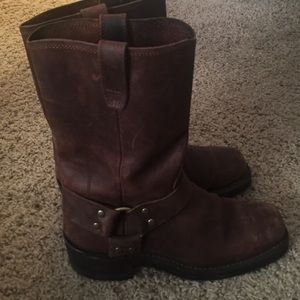 Dingo leather motorcycle boot