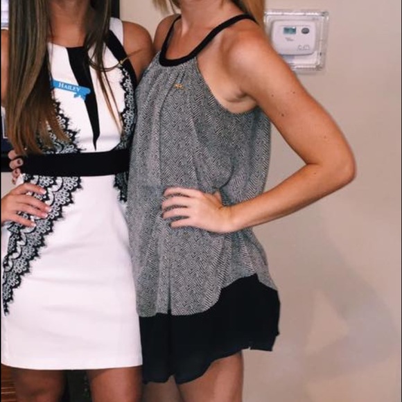 Black and white dress