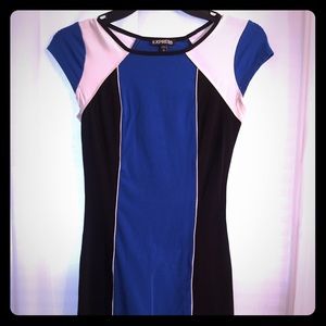 Color-block dress.