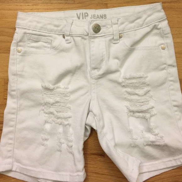 VIP Ripped Distressed Jean Shorts