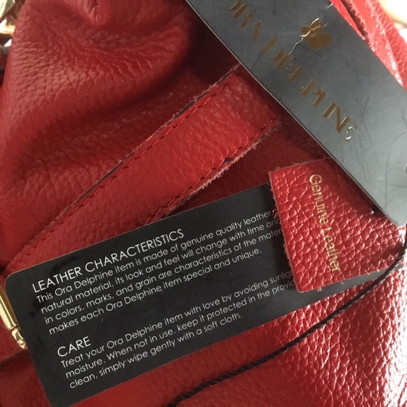 Stunning Ora Delphine true red bag - Picture 4 of 4