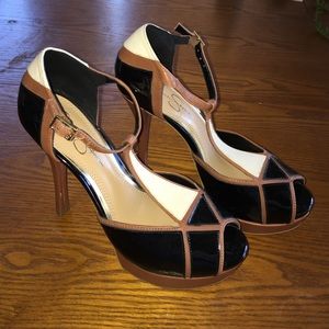 Jessica Simpson Shoes - ⛄️JESSICA SIMPSON Tri-color peep toe heels⛄️ Jessica Simpson Shoes - ⛄️JESSICA SIMPSON Tri-color peep toe heels⛄️