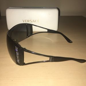 versace clip on sunglasses