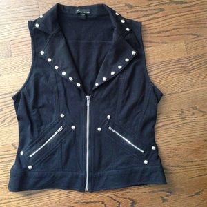 Forever 21 Fabric Biker Vest