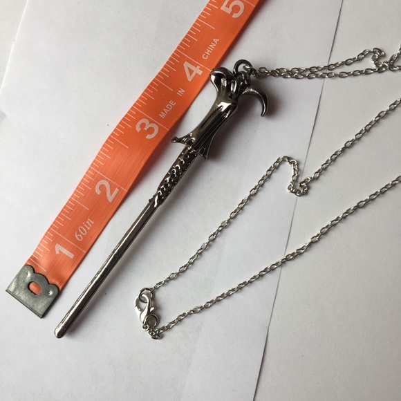 Silver Lord Voldemort Magic Wand Necklace (P1) - Picture 3 of 3