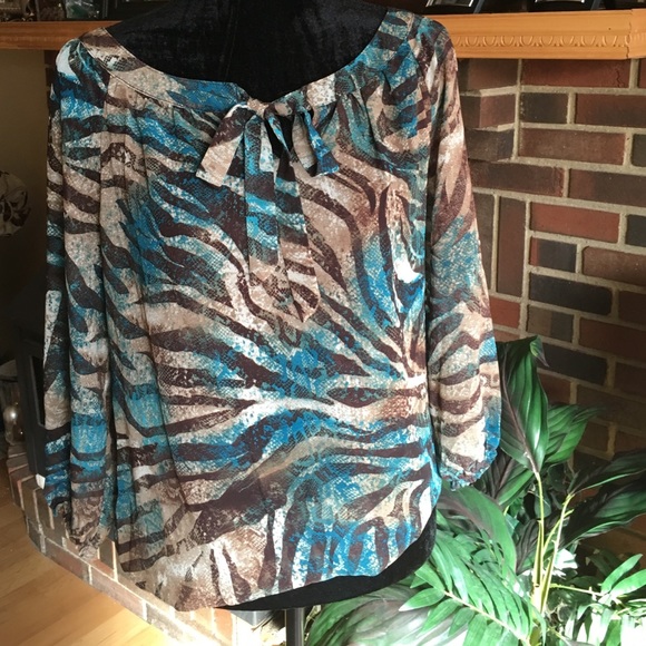 LAST CHANCE REDUCTION! Lined sheer blouse