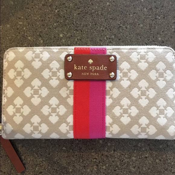 Kate Spade cloth Spade print wallet