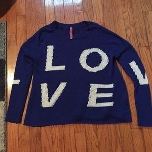So Nikki Brand Blue Girls Sweater