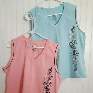 Danskin Now sleveless sport/tank tops