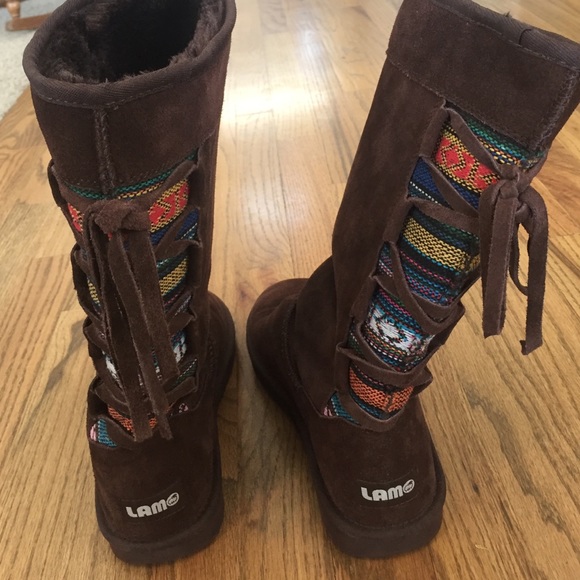 Brown Uggs with tribal back!