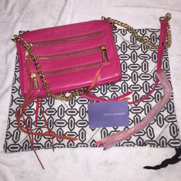 Authentic Leather Rebecca Minkoff Handbag in Pink