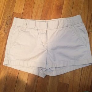 JCrew chino shorts cream