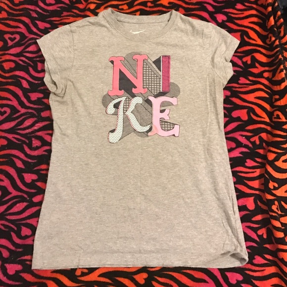 Grey And Pink Nike Shirt