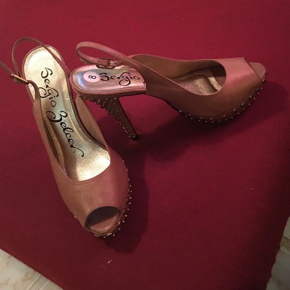 Sergio Zelcer studded leather heels - Picture 2 of 4