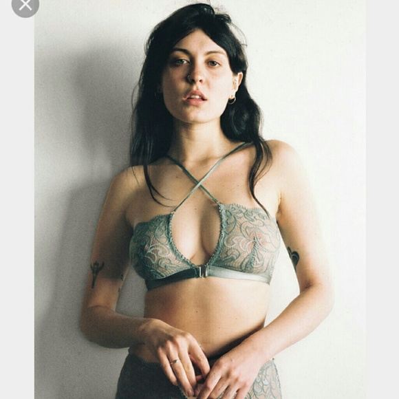 Sheer Lace Bra in Mist Lonely Lingerie