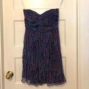 Shoshanna Silk Sweetheart Strapless Dress, size 0