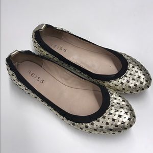 Reiss Shoes - REISS Gold Flats Reiss Shoes - REISS Gold Flats