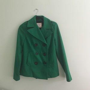 Small Green Old Navy Pea coat.