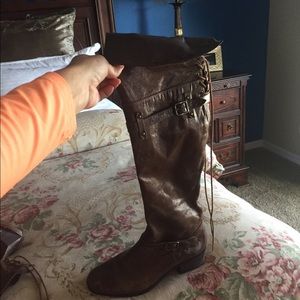 Real leather boots size 7