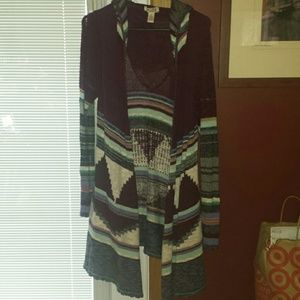 multi color cardigan
