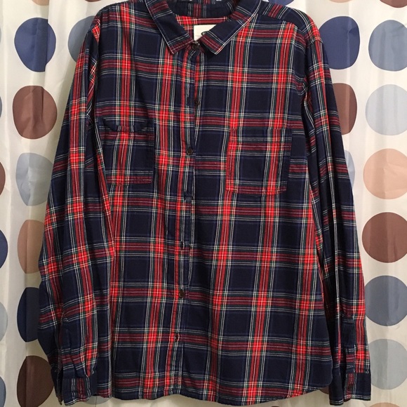 Old Navy Plaid Flannel Button-Down